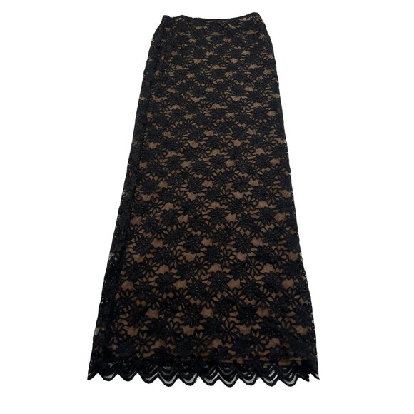 Meshki Elska Lace Maxi Skirt in Black - Picture 1 of 5